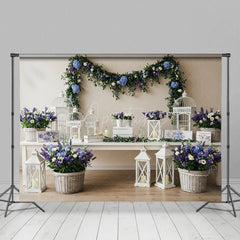 Aperturee - Aperturee Floral Clean Elegant Wall Dainty Wedding Backdrop