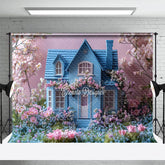Aperturee - Aperturee Floral Dreamy House Spring Photography Backdrop