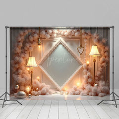 Aperturee - Aperturee Floral Elegant Arch Floor Lamps Wedding Backdrop