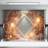 Aperturee - Aperturee Floral Elegant Arch Floor Lamps Wedding Backdrop