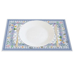 Aperturee - Aperturee Floral Elegant Slovakia Pattern Set of 4 Placemats