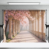 Aperturee - Aperturee Floral European Style Corridor Photography Backdrop