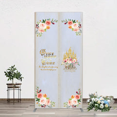 Aperturee - Aperturee Floral Fairy Tale Story Book Birthday Rectangle Backdrop