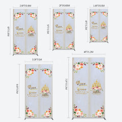 Aperturee - Aperturee Floral Fairy Tale Story Book Birthday Rectangle Backdrop