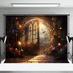 Aperturee - Aperturee Floral Fairy Tale World Spring Photography Backdrop