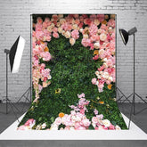 Aperturee - Aperturee Floral Grass Field Cute Spring Photography Backdrop