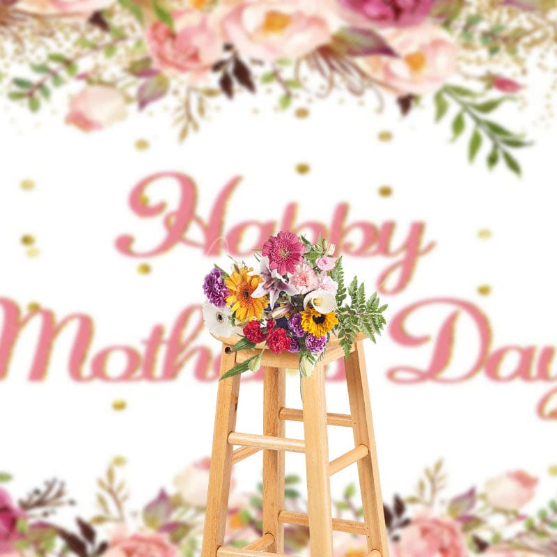 Aperturee - Aperturee Floral Green Plants Mothers Day Photography Backdrop