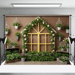 Aperturee - Aperturee Floral Greenhouse Sweet And Fresh Wedding Backdrop