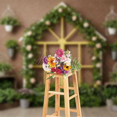 Aperturee - Aperturee Floral Greenhouse Sweet And Fresh Wedding Backdrop