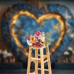 Aperturee - Aperturee Floral Heart Elegant Wall Sweet Wedding Backdrop