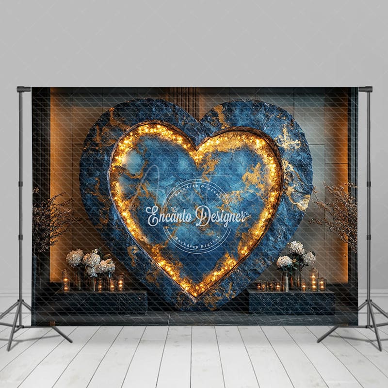 Aperturee - Aperturee Floral Heart Elegant Wall Sweet Wedding Backdrop