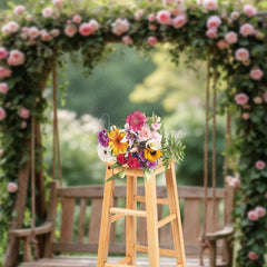 Aperturee - Aperturee Floral Lift Bokeh Forest Sweet Photography Backdrop