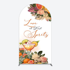 Aperturee - Aperturee Floral Love At First Sprits Wedding Arch Backdrop