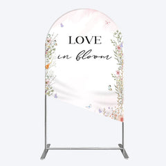 Aperturee - Aperturee Floral Love In Bloom Sweet Wedding Arch Backdrop