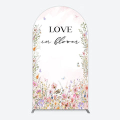 Aperturee - Aperturee Floral Love In Bloom Sweet Wedding Arch Backdrop