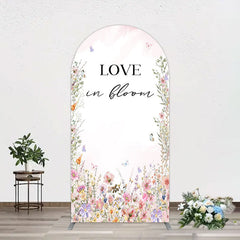 Aperturee - Aperturee Floral Love In Bloom Sweet Wedding Arch Backdrop