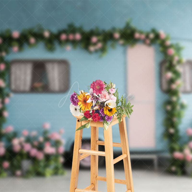 Aperturee - Aperturee Floral Motor Home Elegant Outdoor Wedding Backdrop