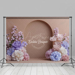 Aperturee - Aperturee Floral Nude Arch Door Sweet Boho Wedding Backdrop