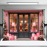 Aperturee - Aperturee Floral Pink French Gift Shop Photography Backdrop