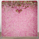 Aperturee - Aperturee Floral Pink Petal Wall Backdrop For Valentines Day