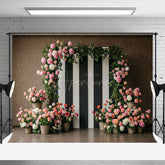 Aperturee - Aperturee Floral Plant Arches Sweet Dreamy Wedding Backdrop