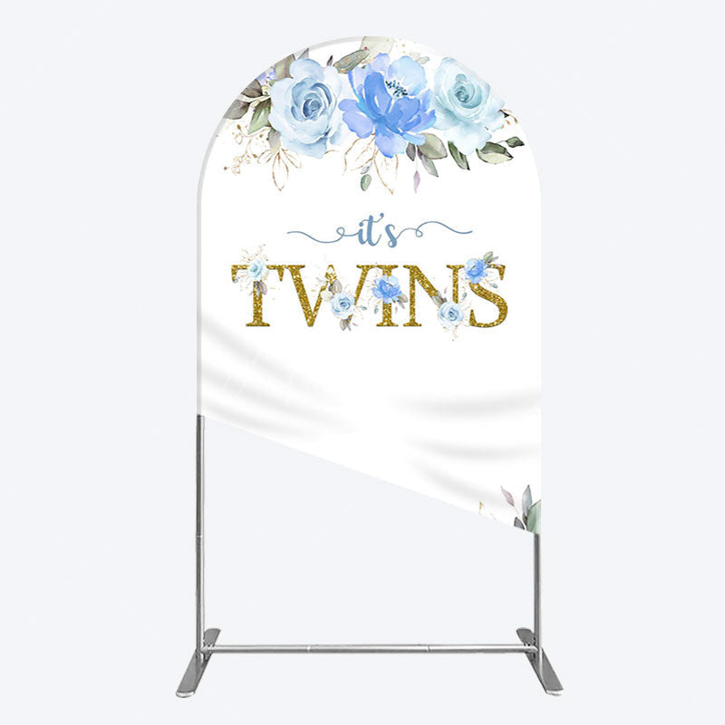 Aperturee - Aperturee Floral Plant Simple Vibe Baby Shower Arch Backdrop