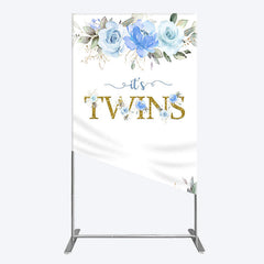 Aperturee - Aperturee Floral Plant Simple Vibe Baby Shower Rectangle Backdrop