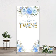 Aperturee - Aperturee Floral Plant Simple Vibe Baby Shower Rectangle Backdrop