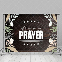 Aperturee - Aperturee Floral Plant Wooden National Day Of Prayer Backdrop