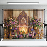 Aperturee - Aperturee Floral Sacred Holy Lovely Sweet Wedding Backdrop