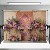 Aperturee - Aperturee Floral Sacred Totem Sweet Lovely Wedding Backdrop