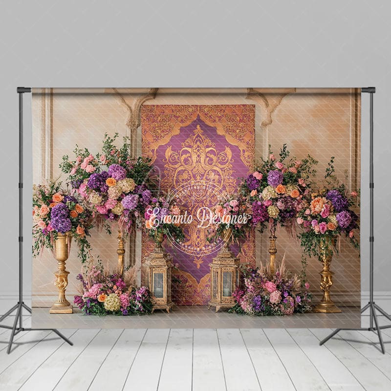 Aperturee - Aperturee Floral Sacred Totem Sweet Lovely Wedding Backdrop