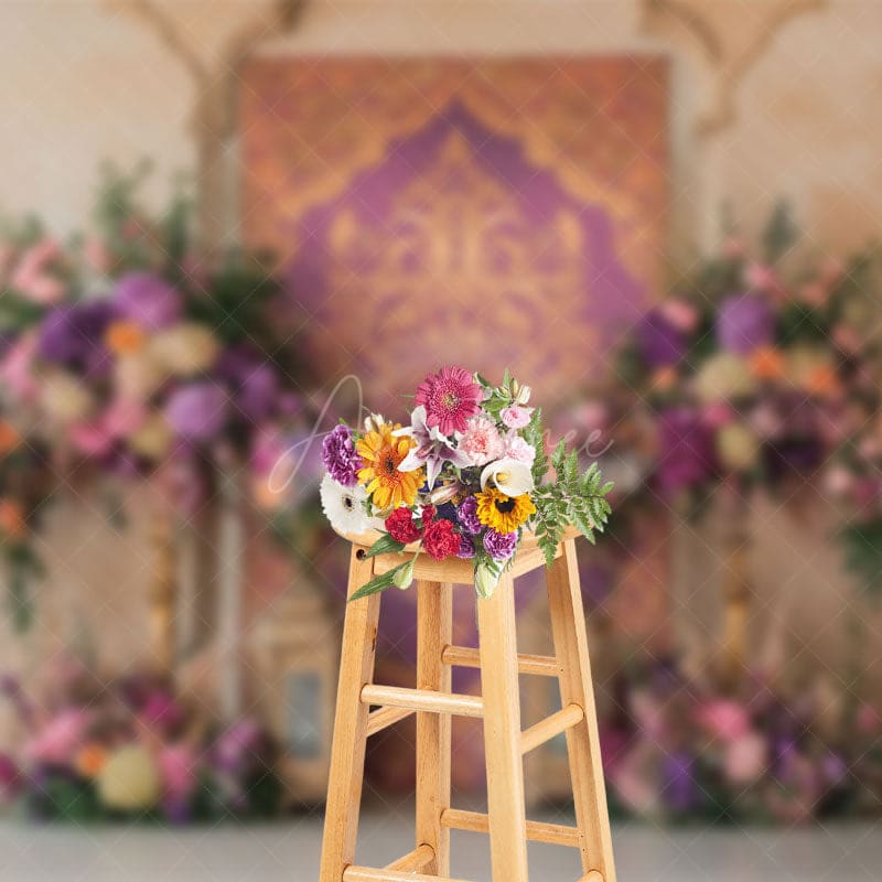 Aperturee - Aperturee Floral Sacred Totem Sweet Lovely Wedding Backdrop
