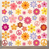 Aperturee - Aperturee Floral Spring Color Pattern Square Tension Backdrop
