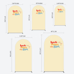 Aperturee - Aperturee Floral Spring Elegant Happy Birthday Arch Backdrop