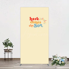 Aperturee - Aperturee Floral Spring Elegant Happy Birthday Rectangle Backdrop