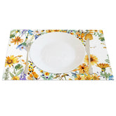 Aperturee - Aperturee Floral Spring Garden Fresh Sweet Set of 4 Placemats