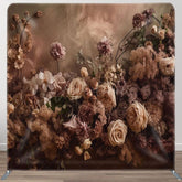 Aperturee - Aperturee Floral Spring Garden Scene Square Tension Backdrop