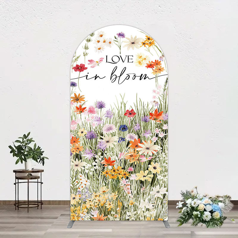 Aperturee - Aperturee Floral Spring Love In Bloom Wedding Arch Backdrop