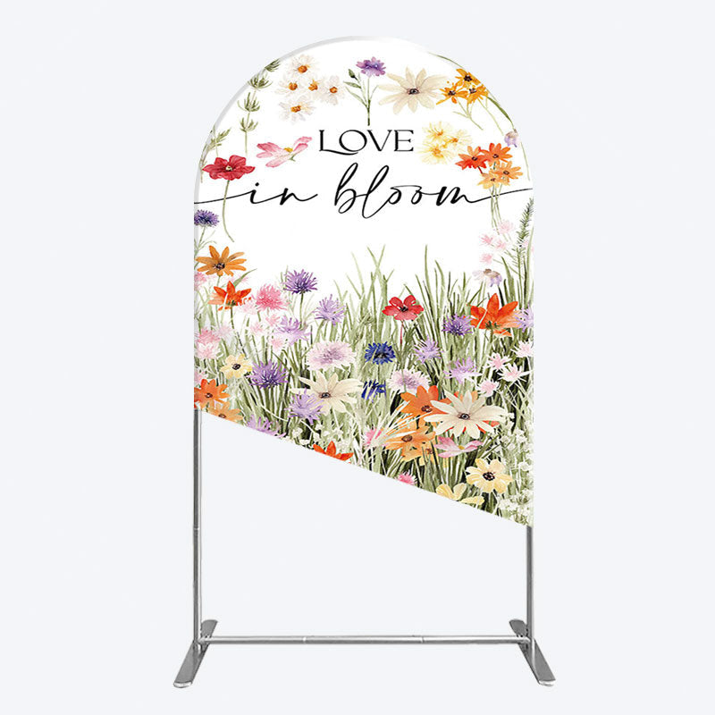 Aperturee - Aperturee Floral Spring Love In Bloom Wedding Arch Backdrop