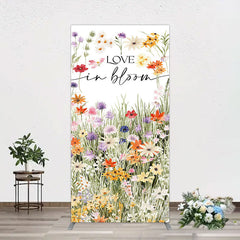 Aperturee - Aperturee Floral Spring Love In Bloom Wedding Rectangle Backdrop