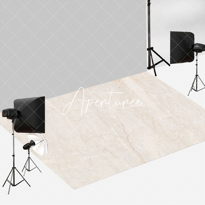 Aperturee - Aperturee Floral Spring Window Cream Marble Combo Set Backdrop
