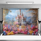Aperturee - Aperturee Floral Sweet Castle Wonder Land Wedding Backdrop