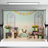 Aperturee - Aperturee Floral Sweet Color Trojan Fresh Wedding Backdrop