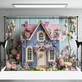 Aperturee - Aperturee Floral Sweet Fancy House Spring Photography Backdrop