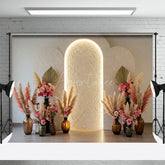 Aperturee - Aperturee Floral Vases White Arch Wall Sweet Wedding Backdrop