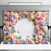 Aperturee - Aperturee Flower Surround Blooming Wall Spring Photo Backdrop