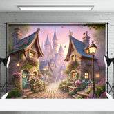Aperturee - Aperturee Foggy Whimsical French Kingdom Spring Photo Backdrop