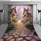 Aperturee - Aperturee Foggy Whimsical French Kingdom Spring Sweep Backdrop