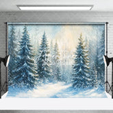 Aperturee - Aperturee Forest Winter Wonderland Parties Photography Backdrop